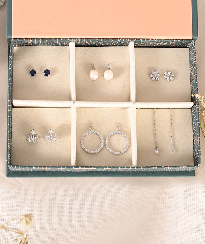 10 in 1 Interchangeable Pure Silver Venus Earring Box – FOXBOX