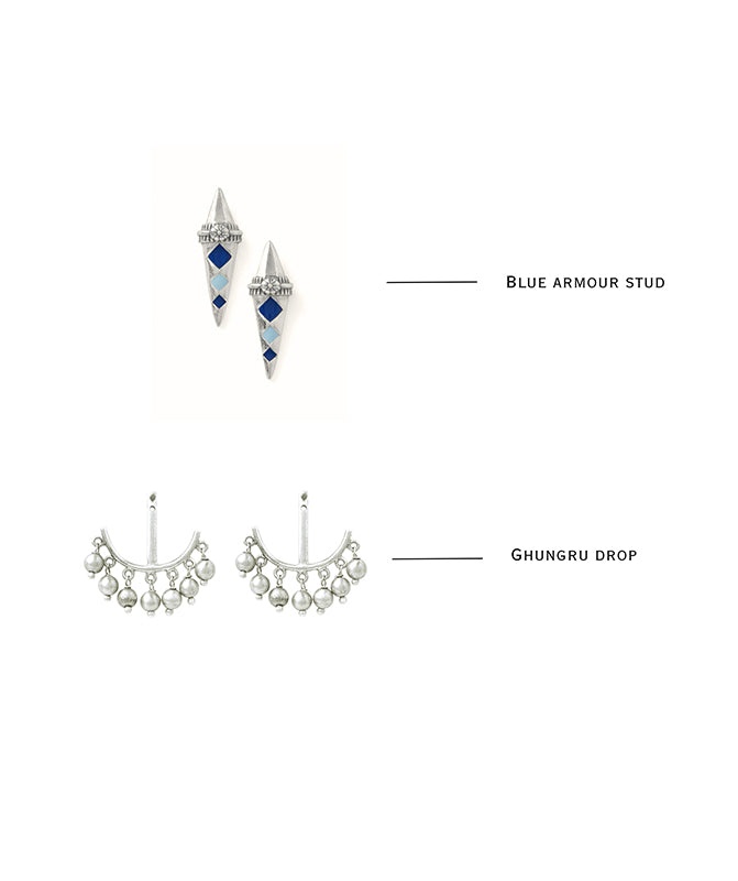 Ghungru Tribe 2 in 1 earring