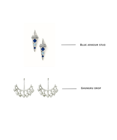 Ghungru Tribe 2 in 1 earring