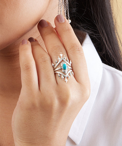 Firoza Dhaal Ring