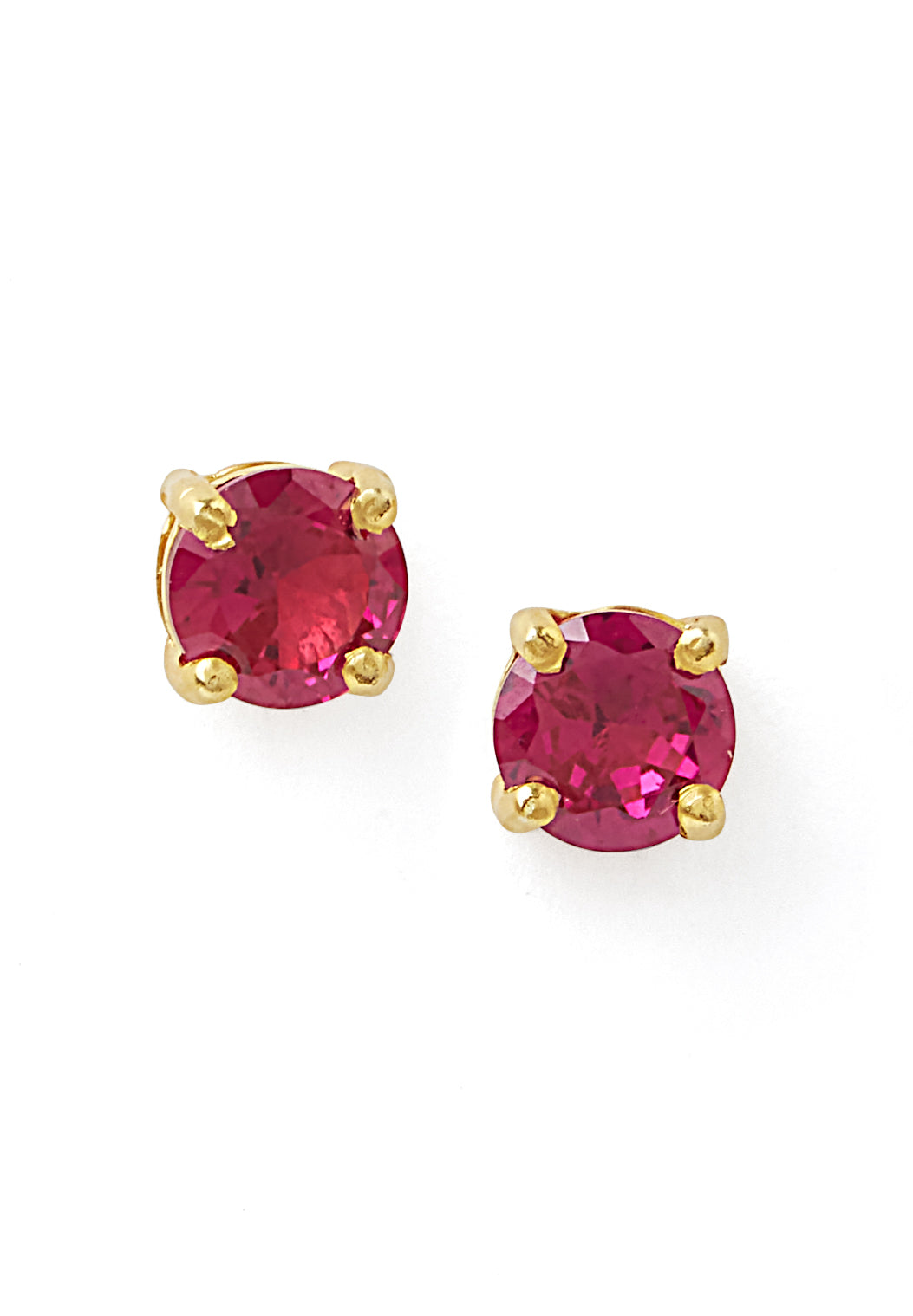925 Silver Solitaire Ear Stud with 18K Gold Plating