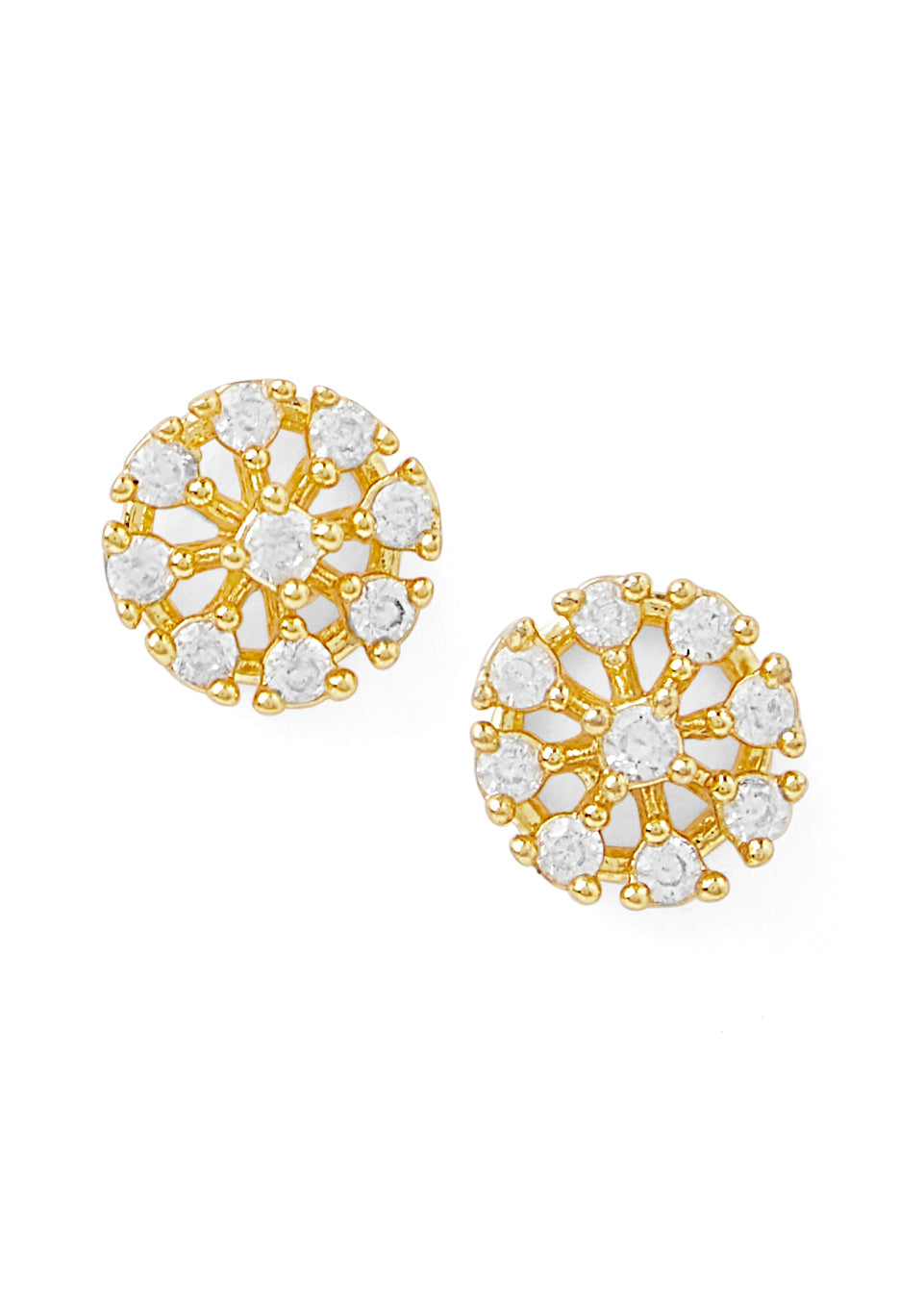 2 in 1 Sterling Silver Tara Earring with Detachable Chain Drop