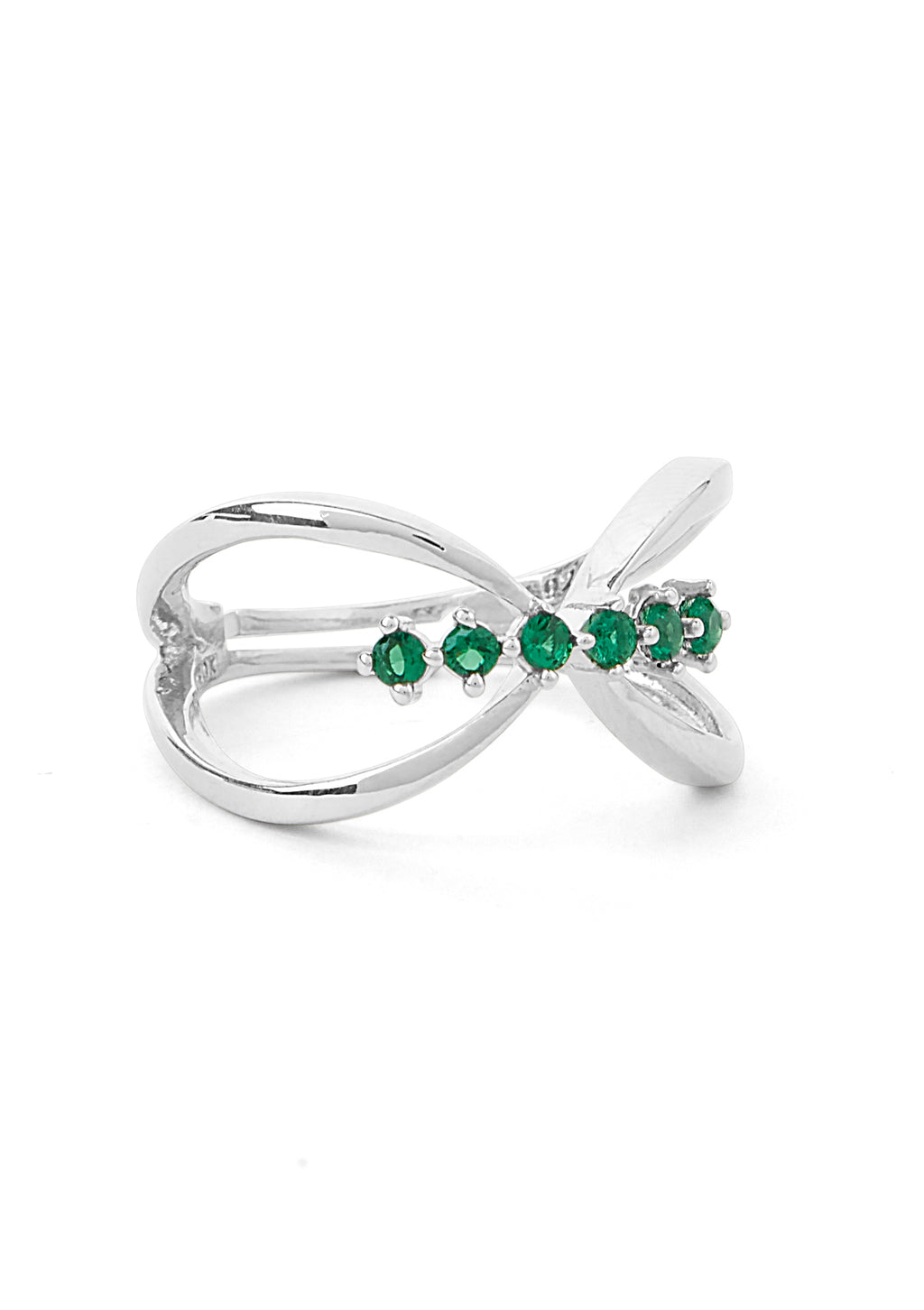 925 Silver Adjustable Infinite Love Ring in Gold Plating
