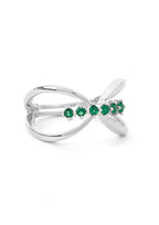 925 Silver Adjustable Infinite Love Ring in Gold Plating