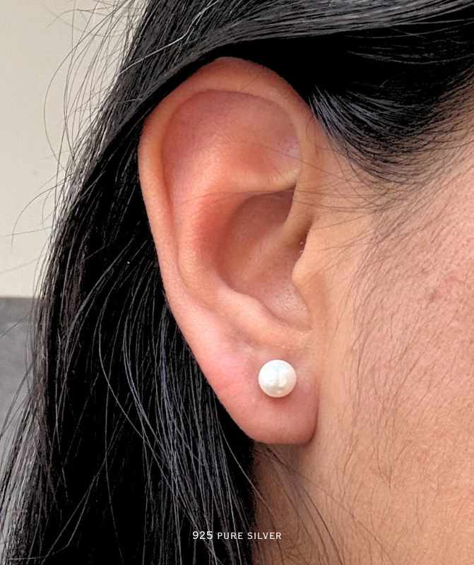 Halo front & back earring