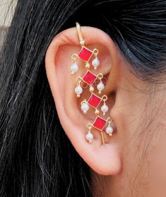 Lal Chaukhat earcuff G