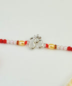 Chandra OM Silver Rakhi