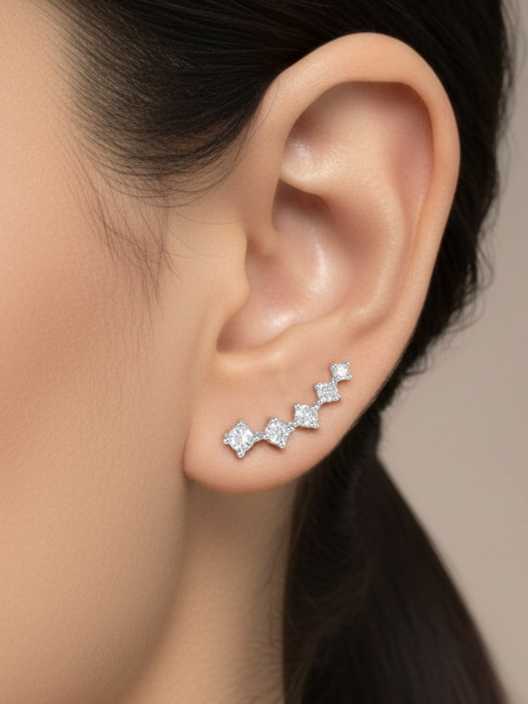925 Silver Stary Night Earcuff S