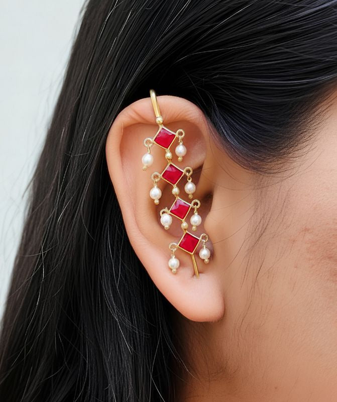 Lal Chaukhat earcuff G