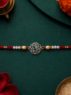 Om Mandala Silver Rakhi