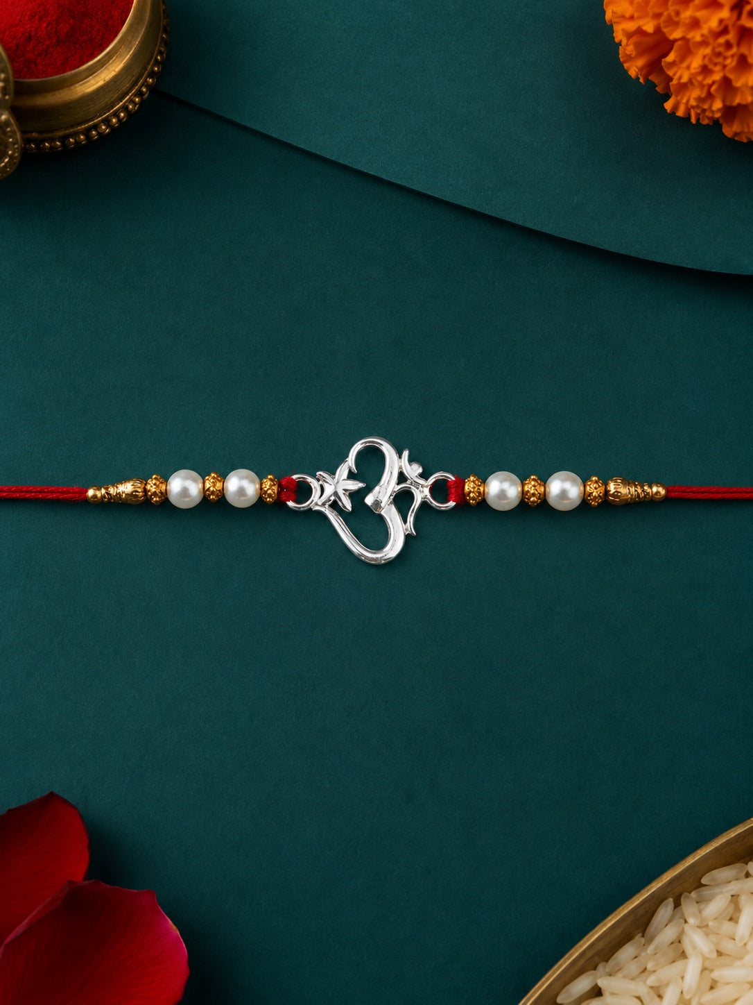 Sterling Silver Om Star Rakhi