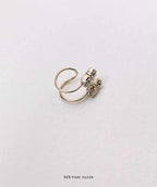 Cz Ear clip-on ( no piercing)