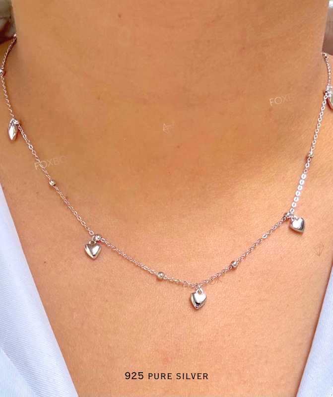 Heart charm necklace