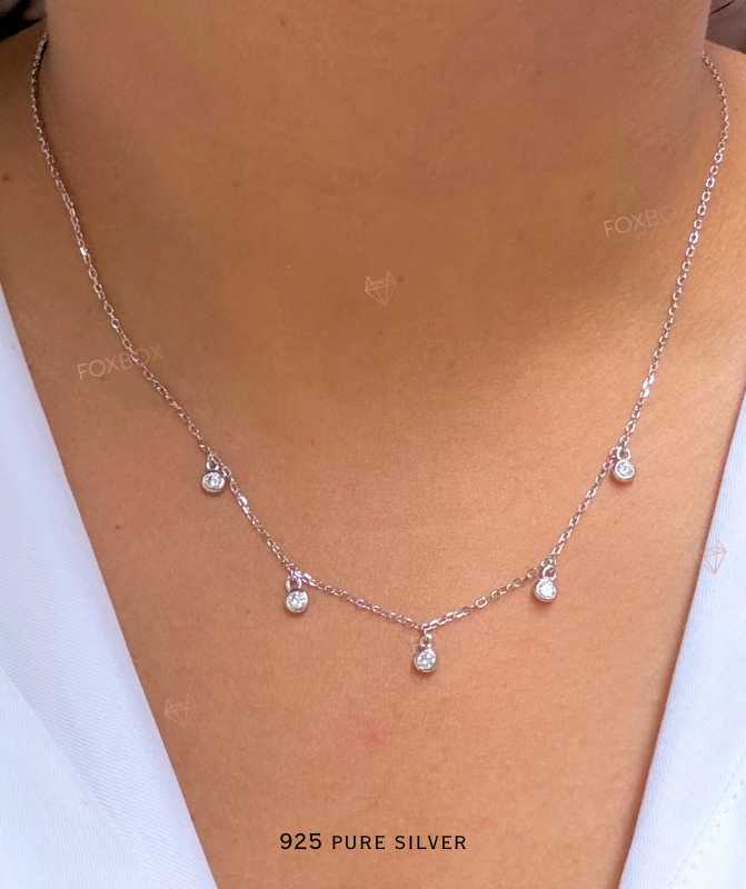 Cz Charm Necklace 5