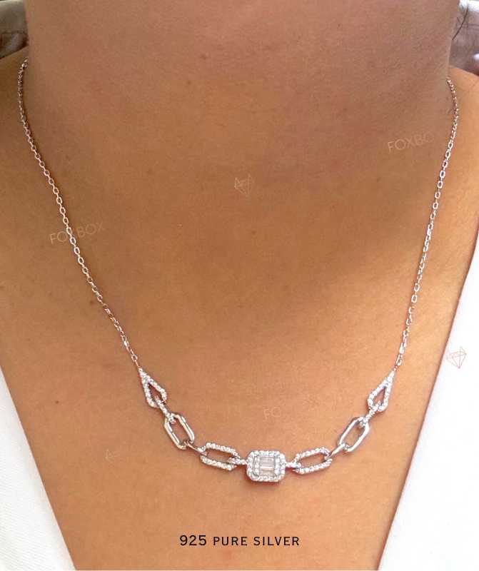 Baguette necklace 2