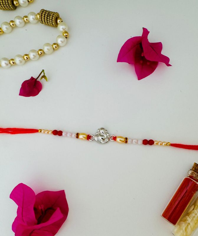 Ganesha Silver Rakhi