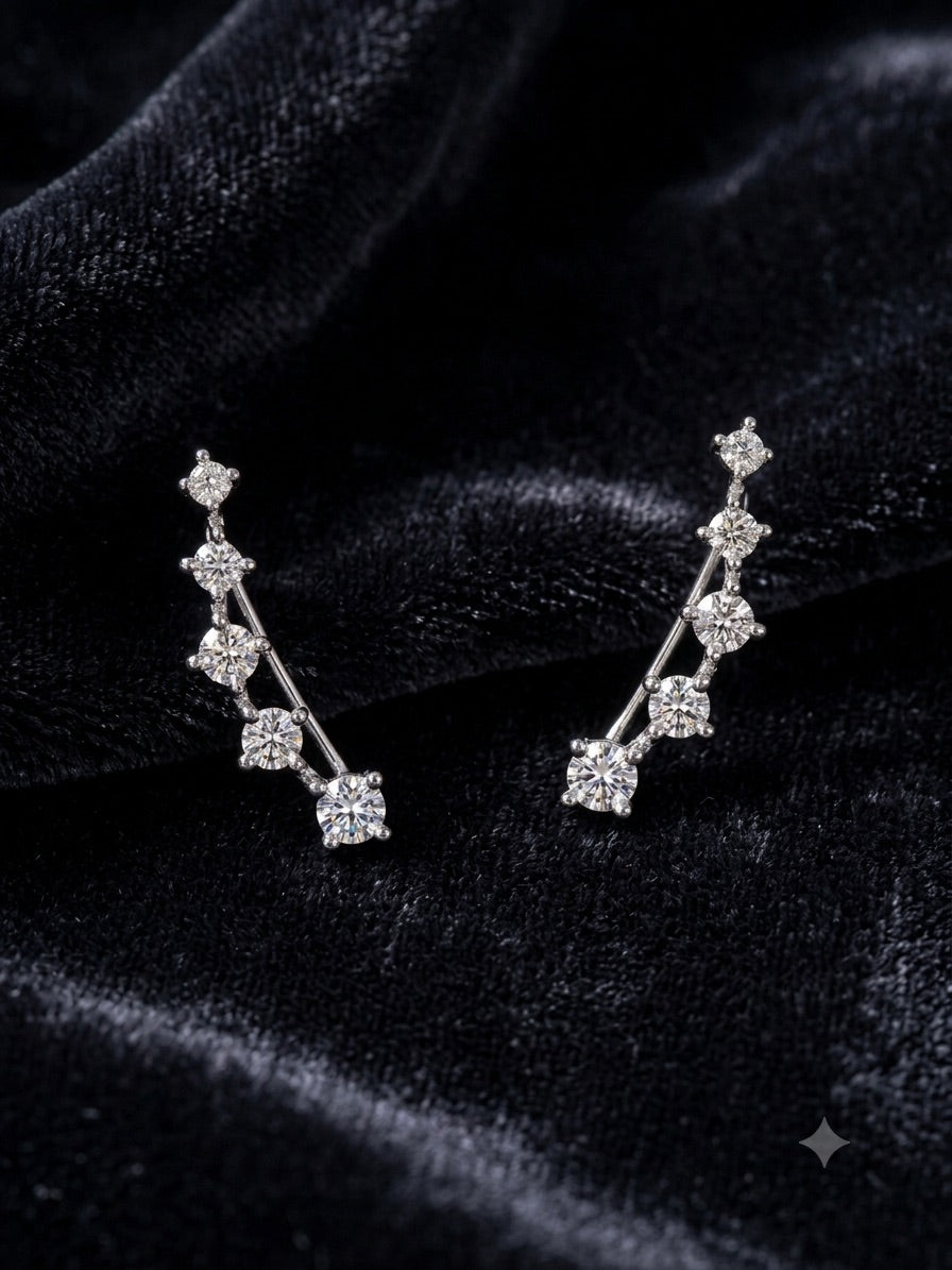 925 Silver Stary Night Earcuff S