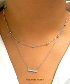 Cz 2 Layer necklace 2