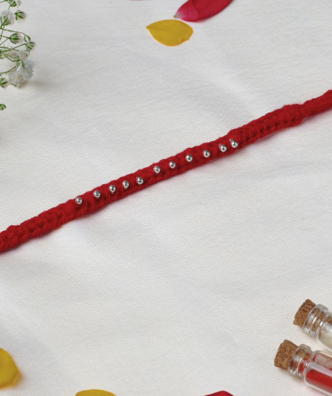 Rakshamoli 10 Beads (Maroon)