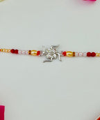 Swastik Silver Rakhi