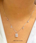 Baguette Charm necklace 2
