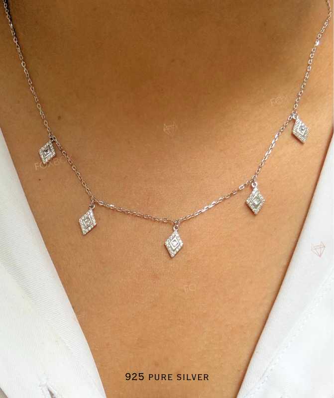 Cz Charm Necklace 4