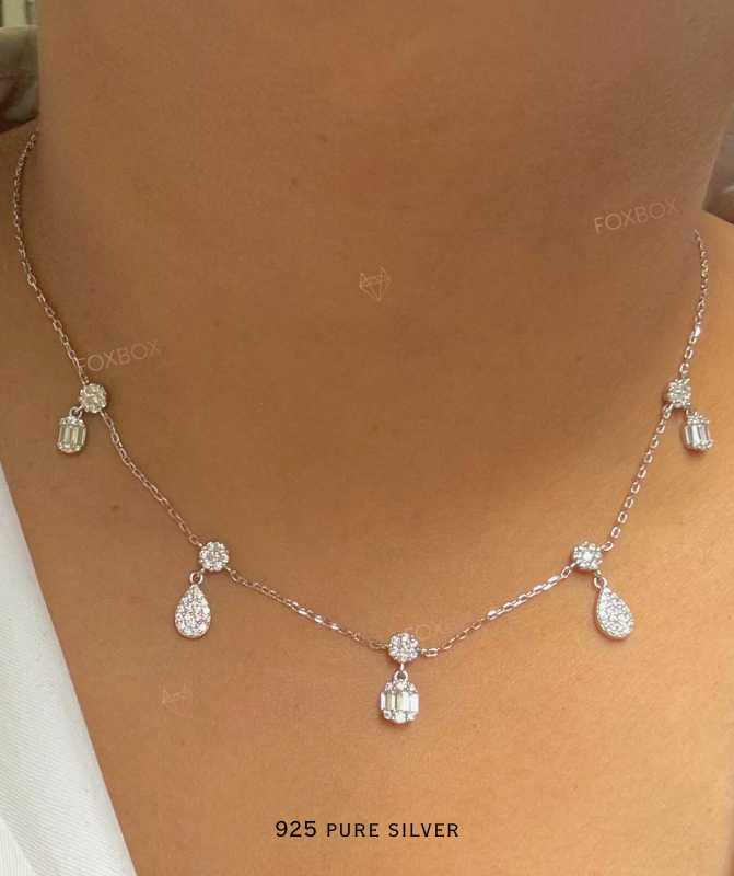 Cz Charm Necklace 3