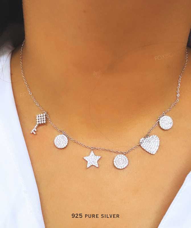 Cz Charm Necklace 6