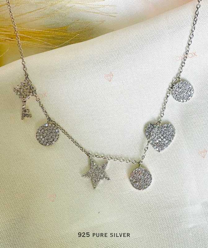Cz Charm Necklace 6