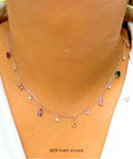 Multicolor stone necklace 1