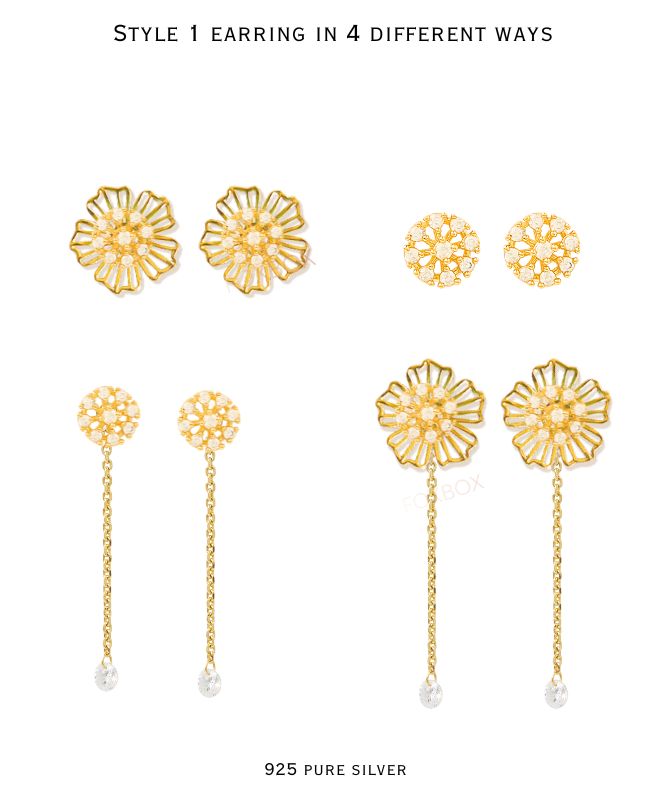 Ganga 4 in 1 earring