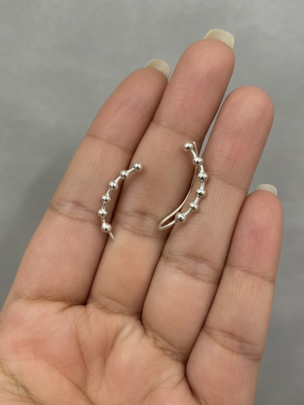 925 Pure Silver Ball Earcuff