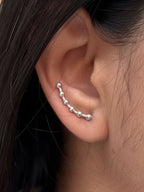 925 Pure Silver Ball Earcuff