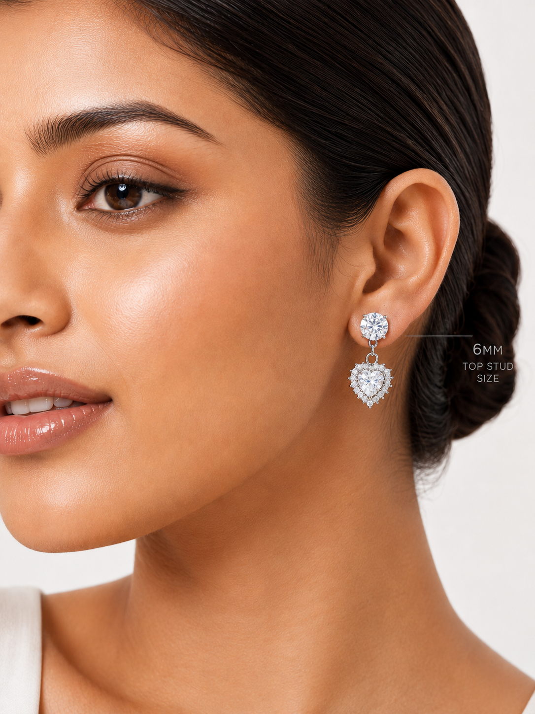 4 in 1 Pure Silver Detachable Ella earring