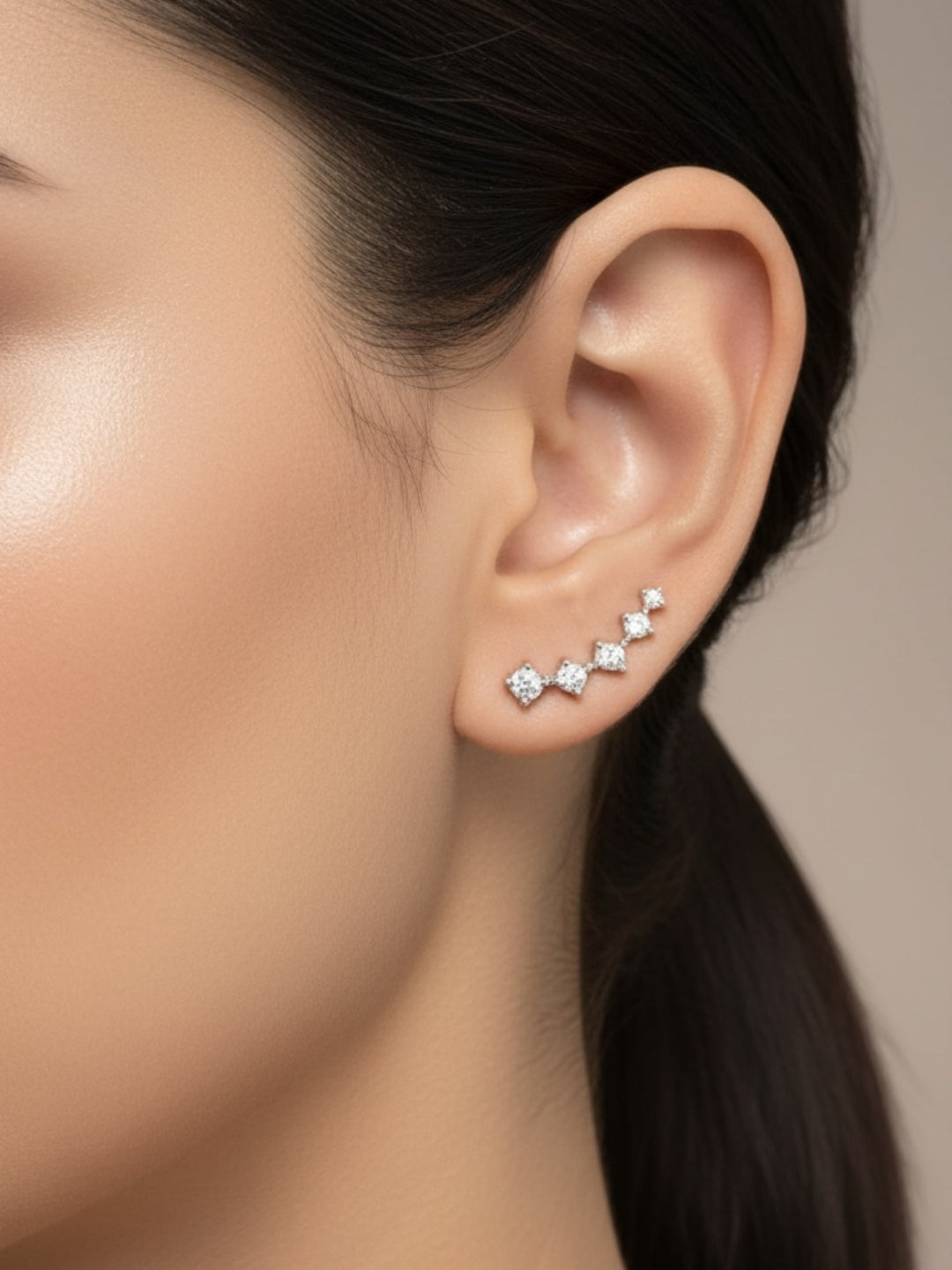 925 Silver Stary Night Earcuff S