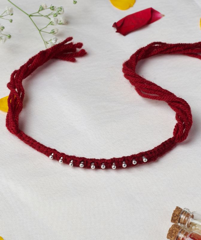 Rakshamoli 10 Beads (Maroon)