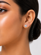 4 in 1 Pure Silver Detachable Ella earring
