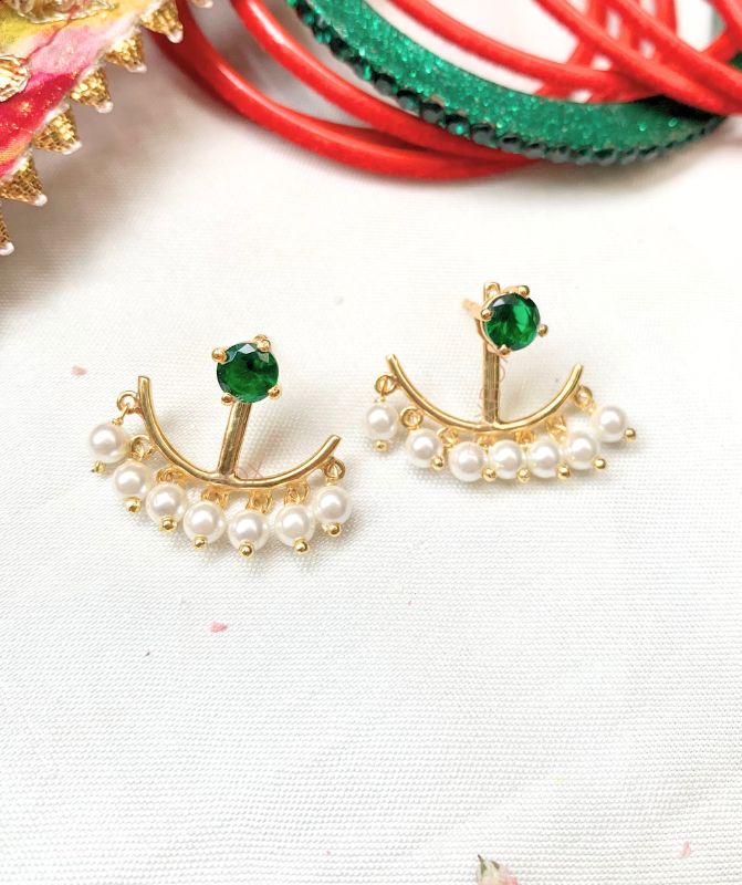 Yasmin Green 2 in 1 earring