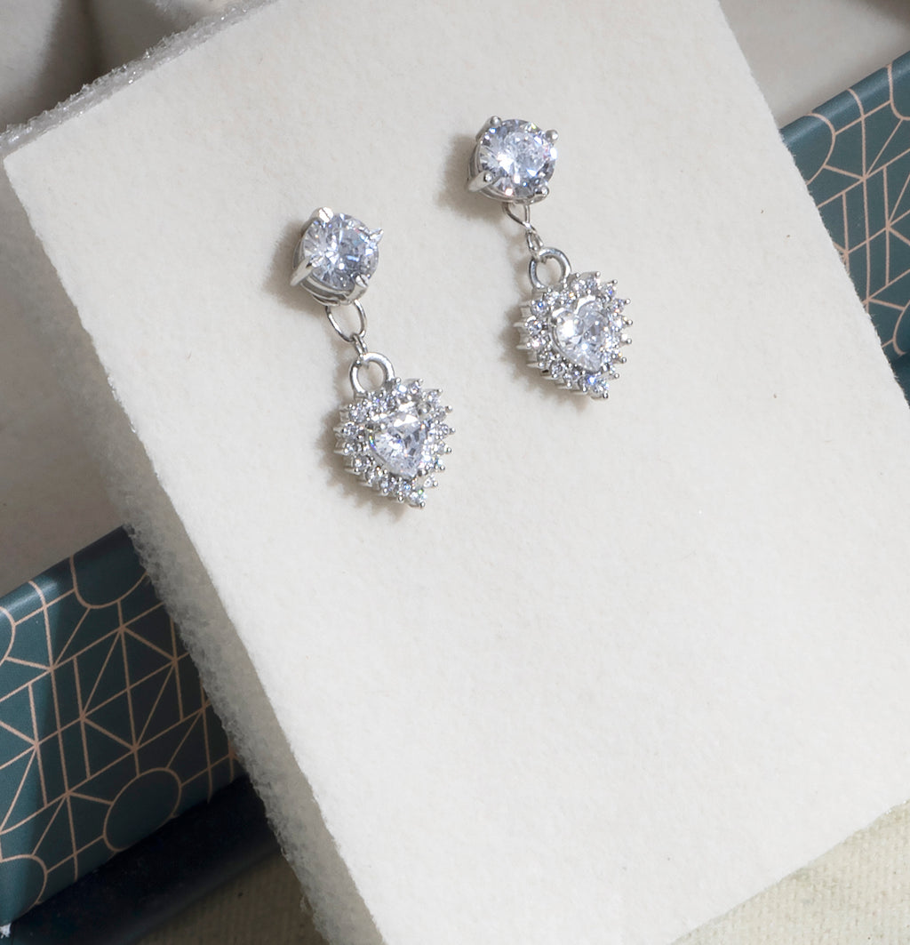 4 in 1 Pure Silver Detachable Ella earring