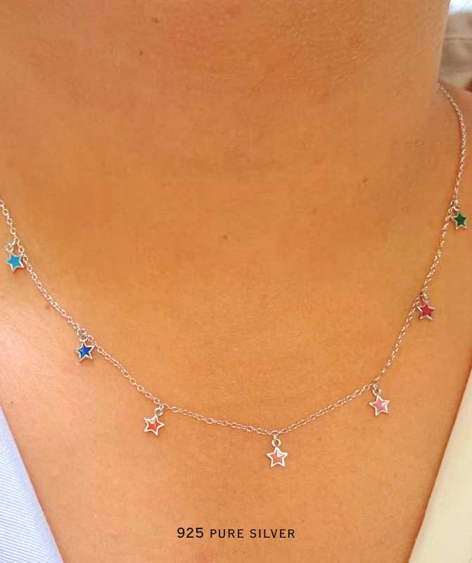 Star charms necklace