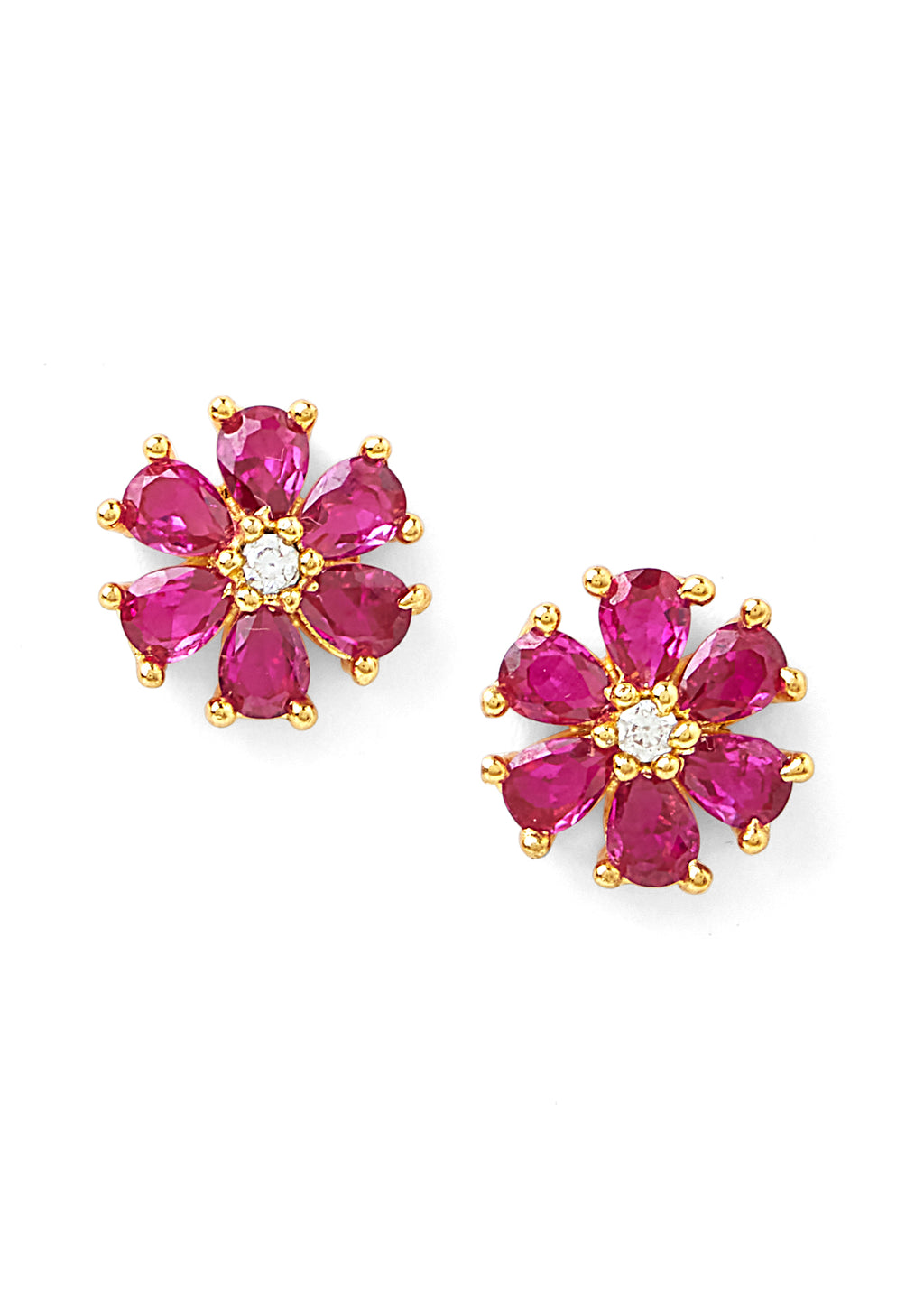 2 in 1 Pure Silver Merlot earring with detachable drop