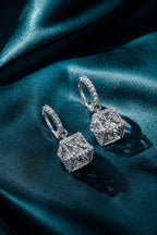 2 in 1 Pure Silver Hoop Earring with Detachable Jhumki