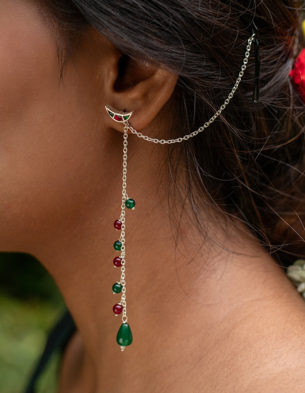 2 in 1 Saira earring