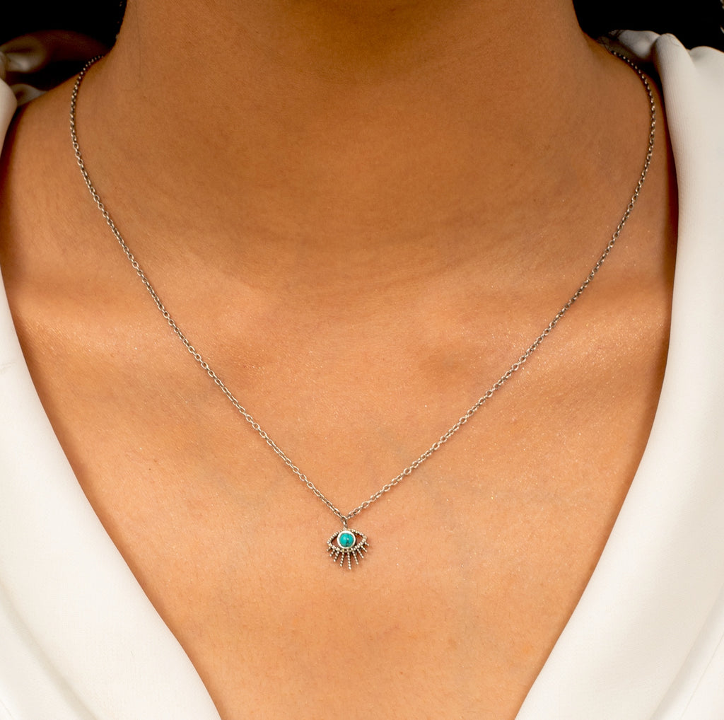 Evil eye oxi necklace