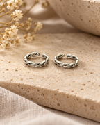 Twisted Pure Silver Toe Ring