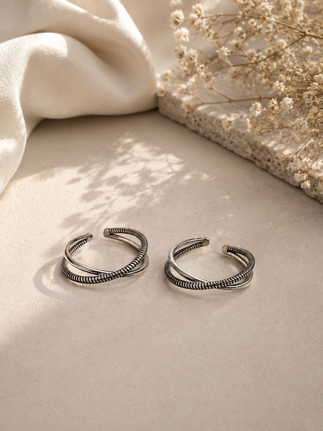 Hanging Chain 925 Silver Toe Ring