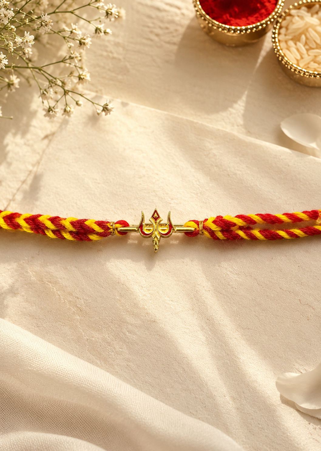 925 Pure Silver Trishul Convertible Watch Charm Rakhi G