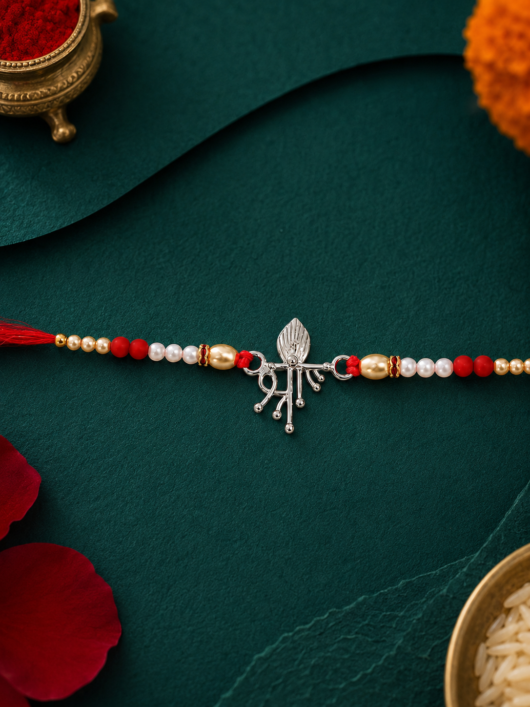 925 Pure Silver Shree Silver Rakhi