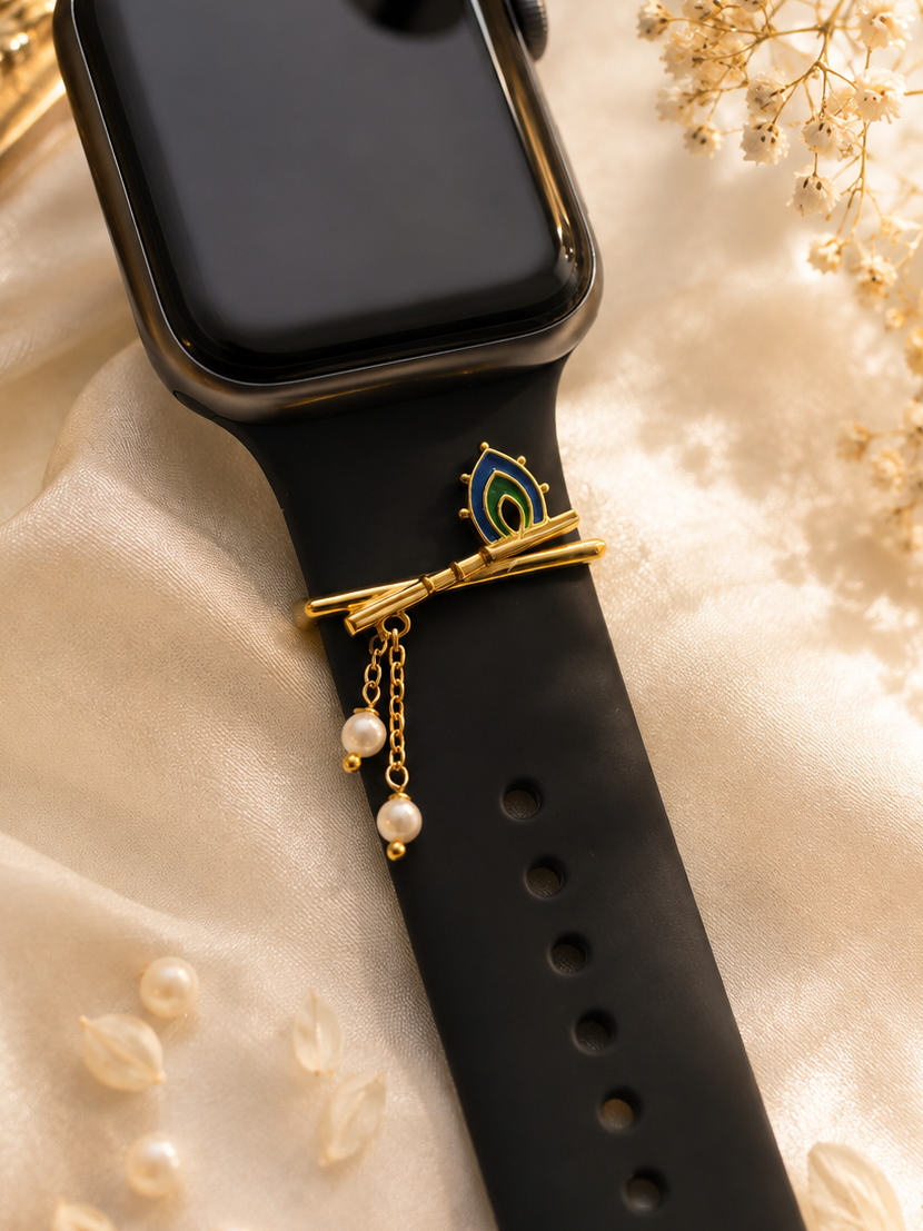 Bansuri Convertible Watch Charm Rakhi G (Brass)