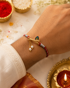 Bansuri Convertible Watch Charm Rakhi G (Brass)